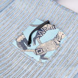 Quilted Reversible Shoulder Tote, Cotton Large Capacity (15 x 18 x 5.5 in) with Interior Pocket Beach, Shopping & Travel Unisex (Azure Safari)
