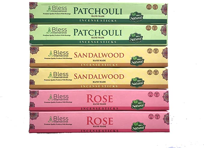 Natural-Handmade-Hand-Dipped-Incense-Sticks Organic-Chemicals-Free for-Purification-Relaxation-Positivity-Yoga-Meditation The-Best-Loved-Scent-150-Sticks-25x6