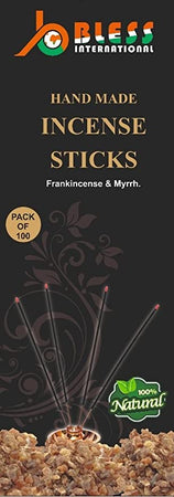 100%-Natural-Handmade-Hand-Dipped-Incense-Sticks Organic-Chemicals-Free for-Relaxation-Positivity-Yoga-Meditation The-Best-Woods-Scent Classic Black