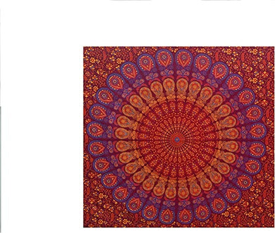 Bless International Indian Hippie Bohemian Psychedelic Tapestry (Queen (84x90Inches)) (Lemon Green Blue Mandala Tapestry)
