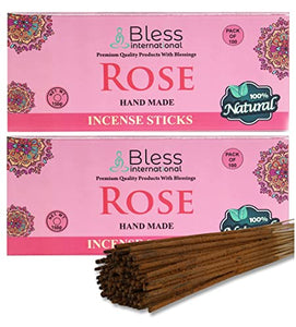 100% Natural Incense Sticks Hand made Hand Dipped (Rose) Premium Fragrance