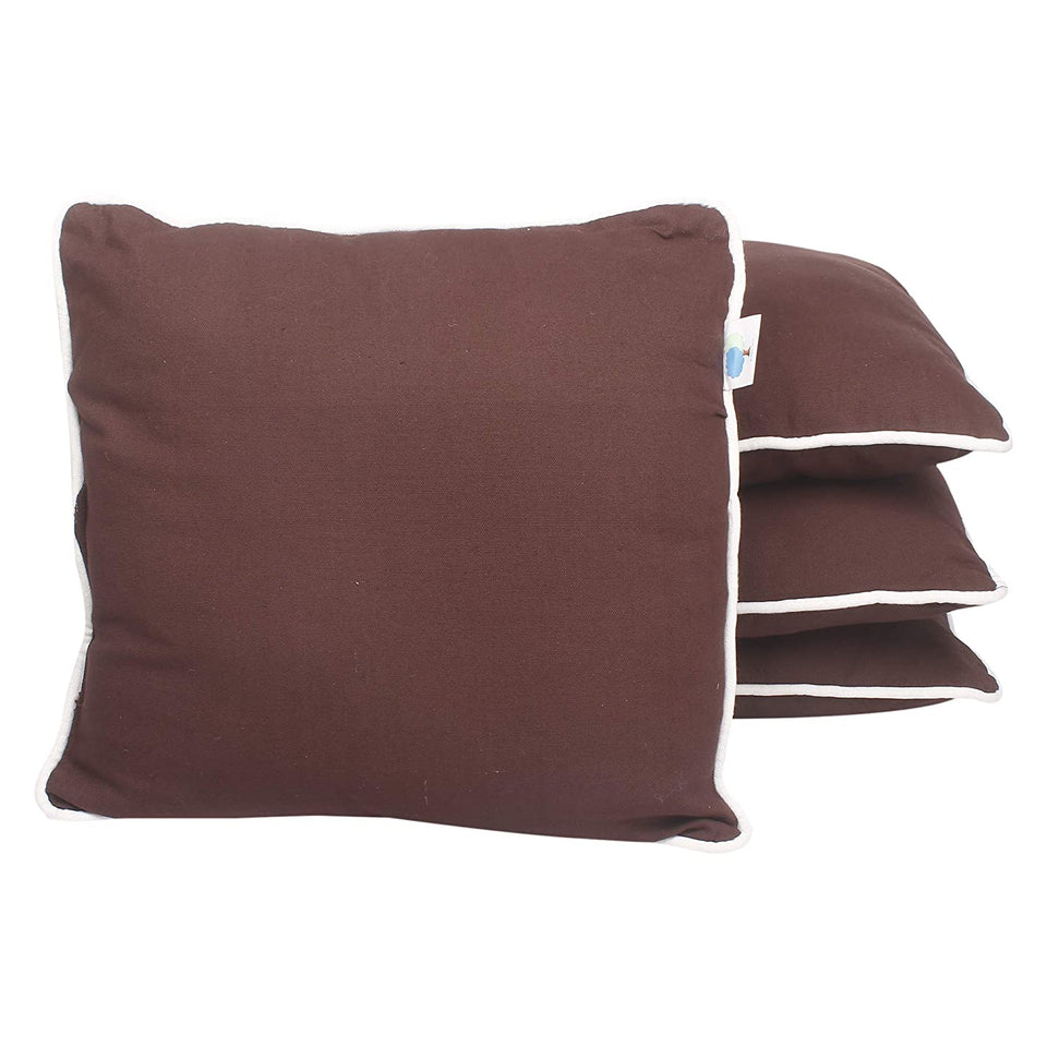Bless International 16x16 Brown Throw Pillow Inserts