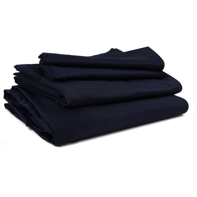 Bless International Luxury Microfiber Bedding Pillowcases Deep pocket-14 (Navy Blue)