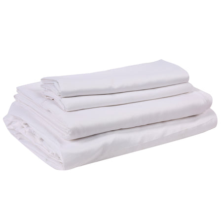 Bless International Luxury Microfiber Bedding Pillowcases Deep pocket-14 (White)