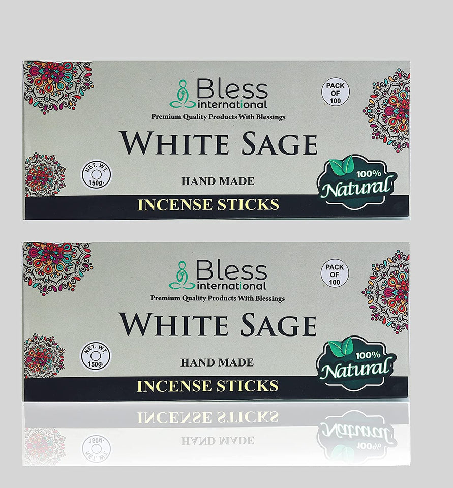 100% Natural Incense Sticks Hand made Hand Dipped (White Sage) Premium Fragrance