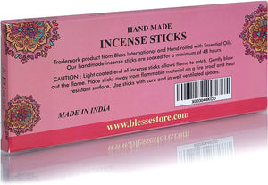 100% Natural Incense Sticks Hand made Hand Dipped (Rose) Premium Fragrance