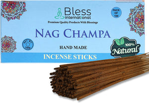 100% Natural Incense Sticks Hand made Hand Dipped (Nag Champa) Premium Fragrance