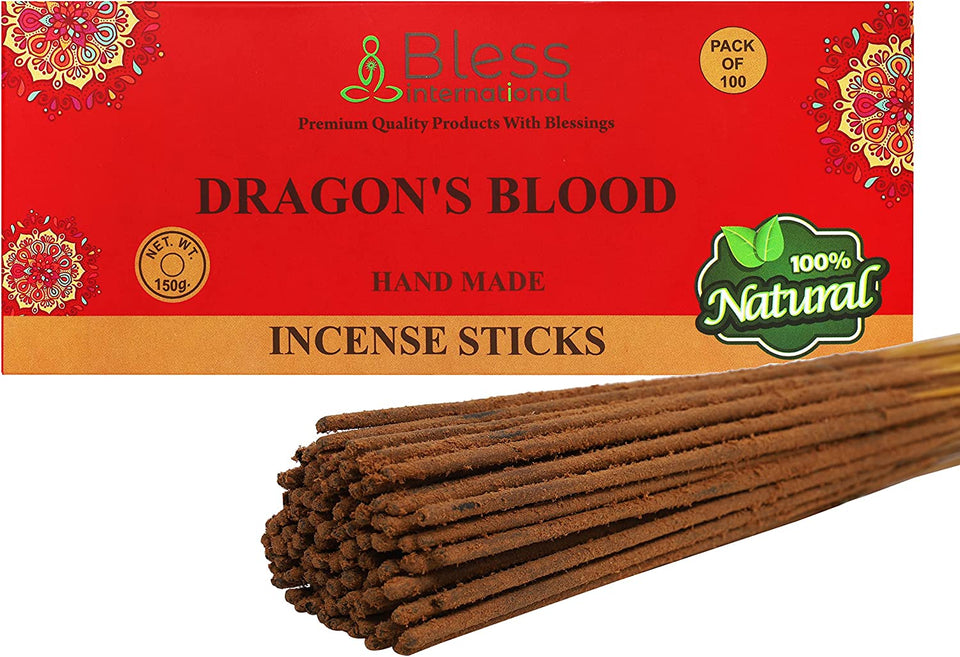 100% Natural Incense Sticks Hand made Hand Dipped (Dragons Blood) Premium Fragrance