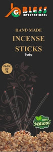Bless International 100% Natural Incense Sticks Handmade Hand Dipped The Best Scent (Turbo)